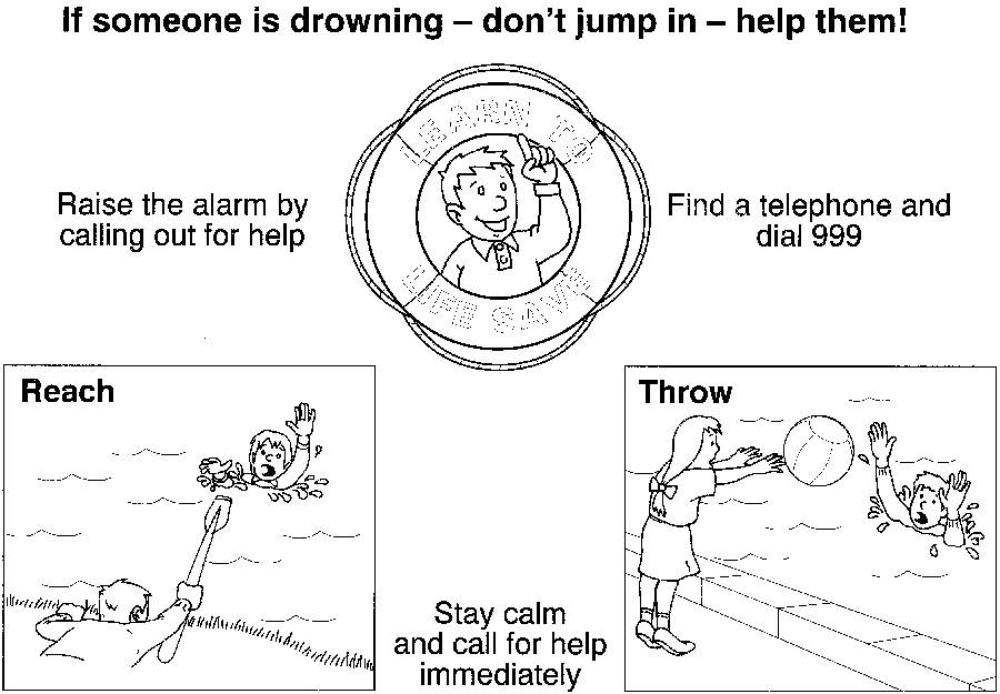If someone is drowning - don't jump in - help them!
